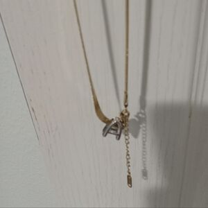 Stainless Steel Necklace With the Initial A